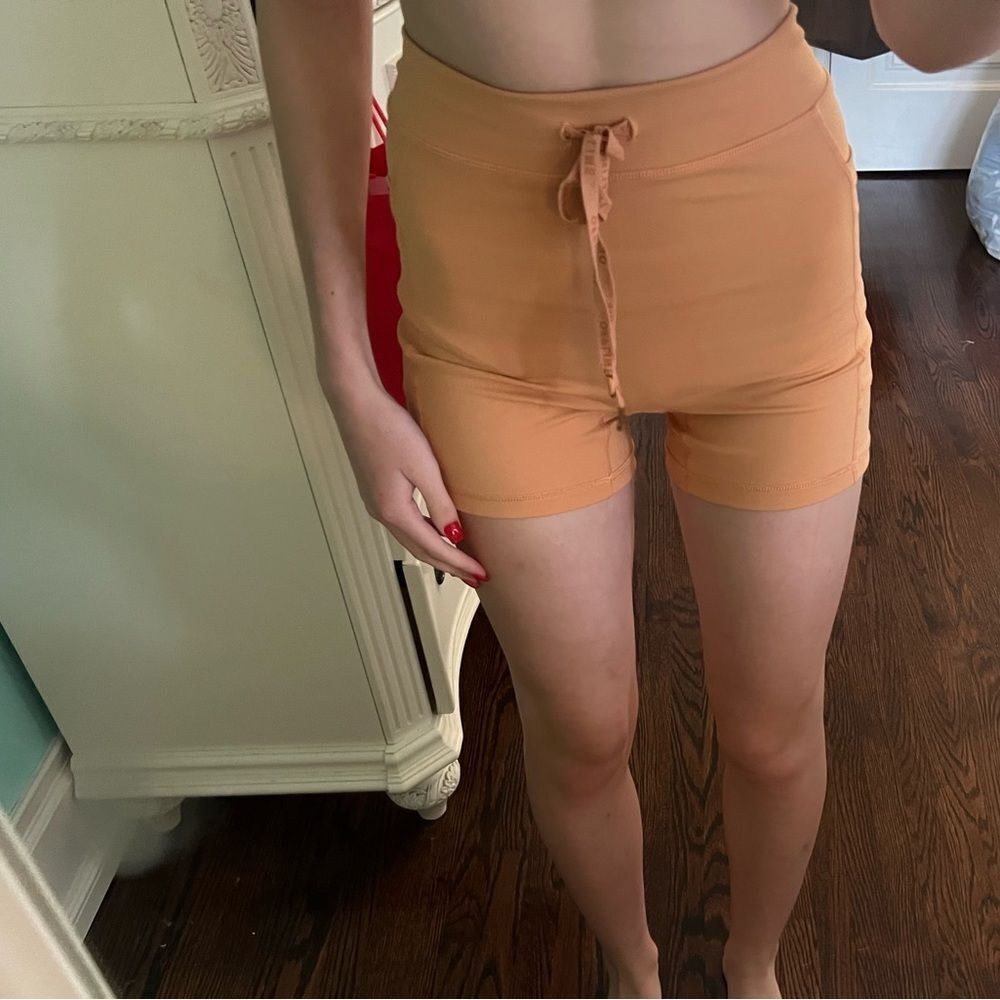 Orange aerie athletic shorts